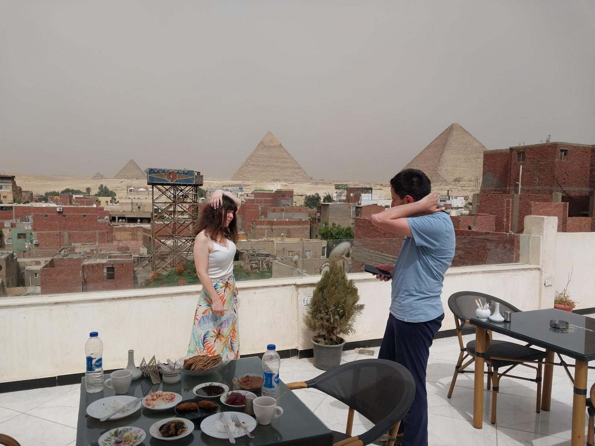Eagles Pyramids View Hotel Kafret el-Gabal Eksteriør billede